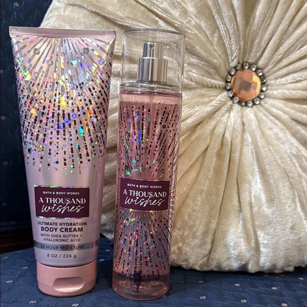 Bath & Body Works Pink Moisturizer and Body Oil Set